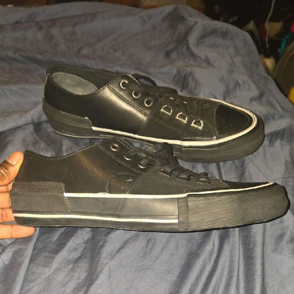 All Saints Black Sneakers Minimalist Design